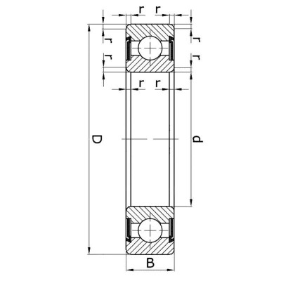 ПОДШИПНИК 6207 ZZ NSK 